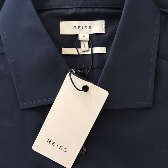 Reiss Slim Fit Poplin Dress Shirt - Picture 2 of 3